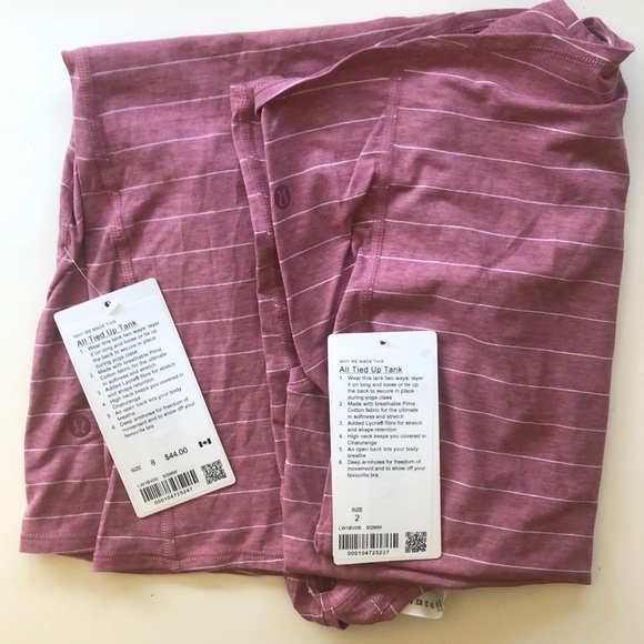 Lululemon Pink All Tied Up Tank - Picture 4 of 4